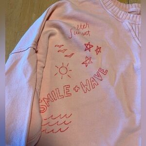 American Eagle Aerie 3/4 length sleeve pullover sweatshirt